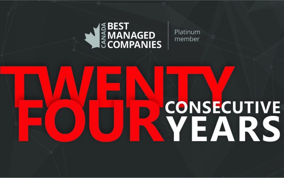 Brock Solutions Awarded One of Canada’s Best Managed Companies for 24